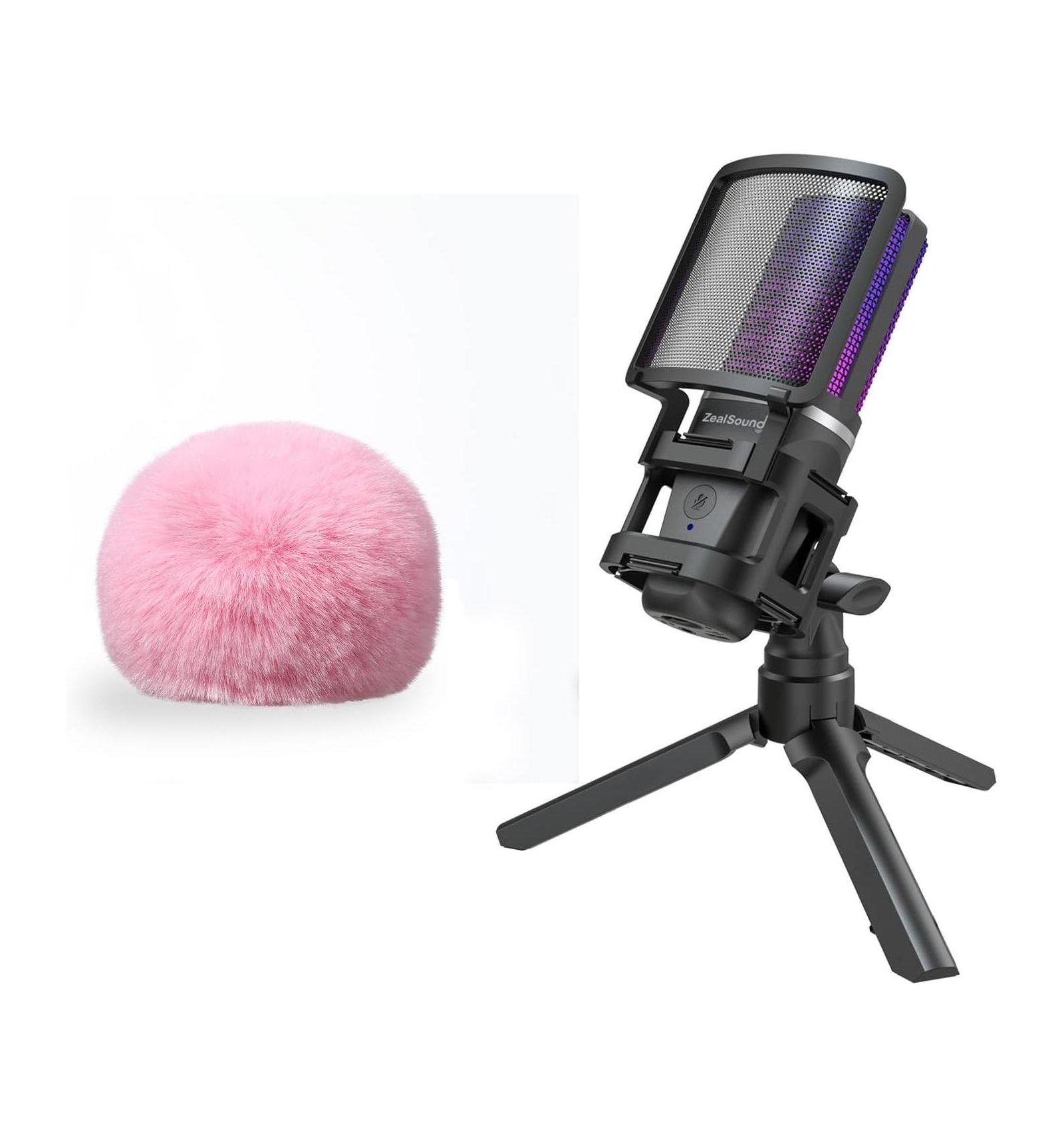 ZealSound микрофон и поп-фильтр D65p BKD-11
