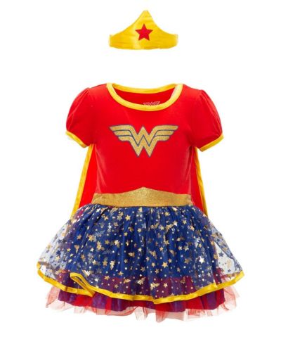 Детский костюм Justice League Wonder Woman: платье из тюля, накидка и ободок