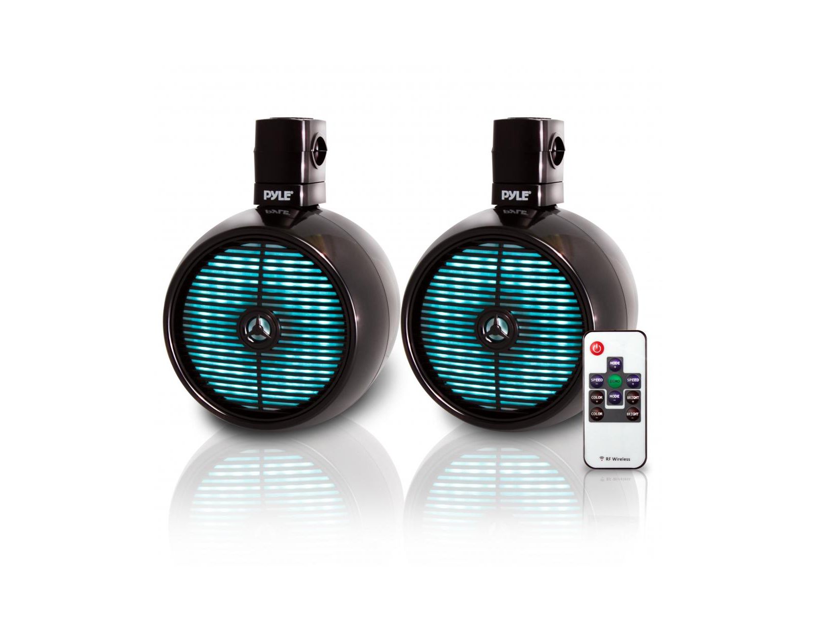 Pyle PDICBT266 Waterproof LED Lights 2-Way Wakeboard Tower Speakers