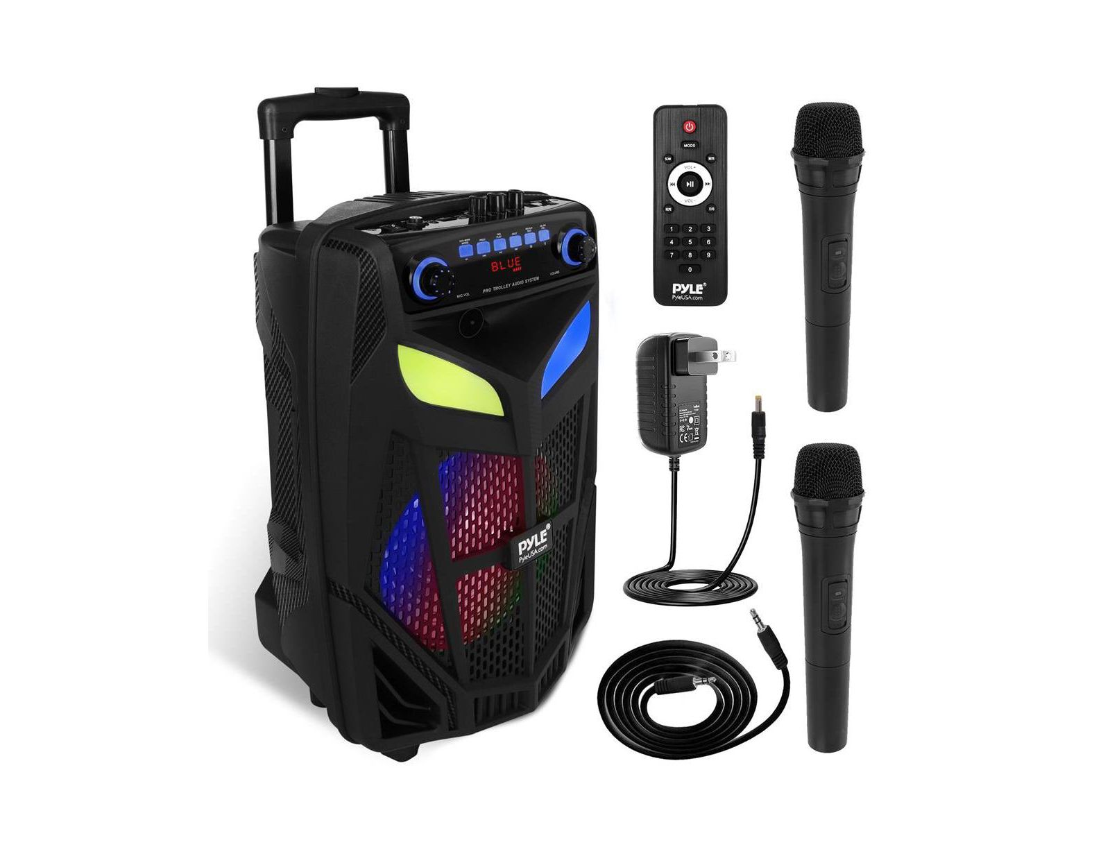 Pyle 600W 10" Wireless Portable Karaoke Speaker