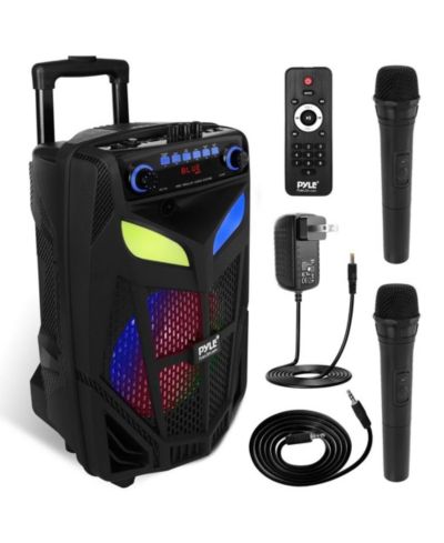 Pyle 600W 10" Wireless Portable Karaoke Speaker