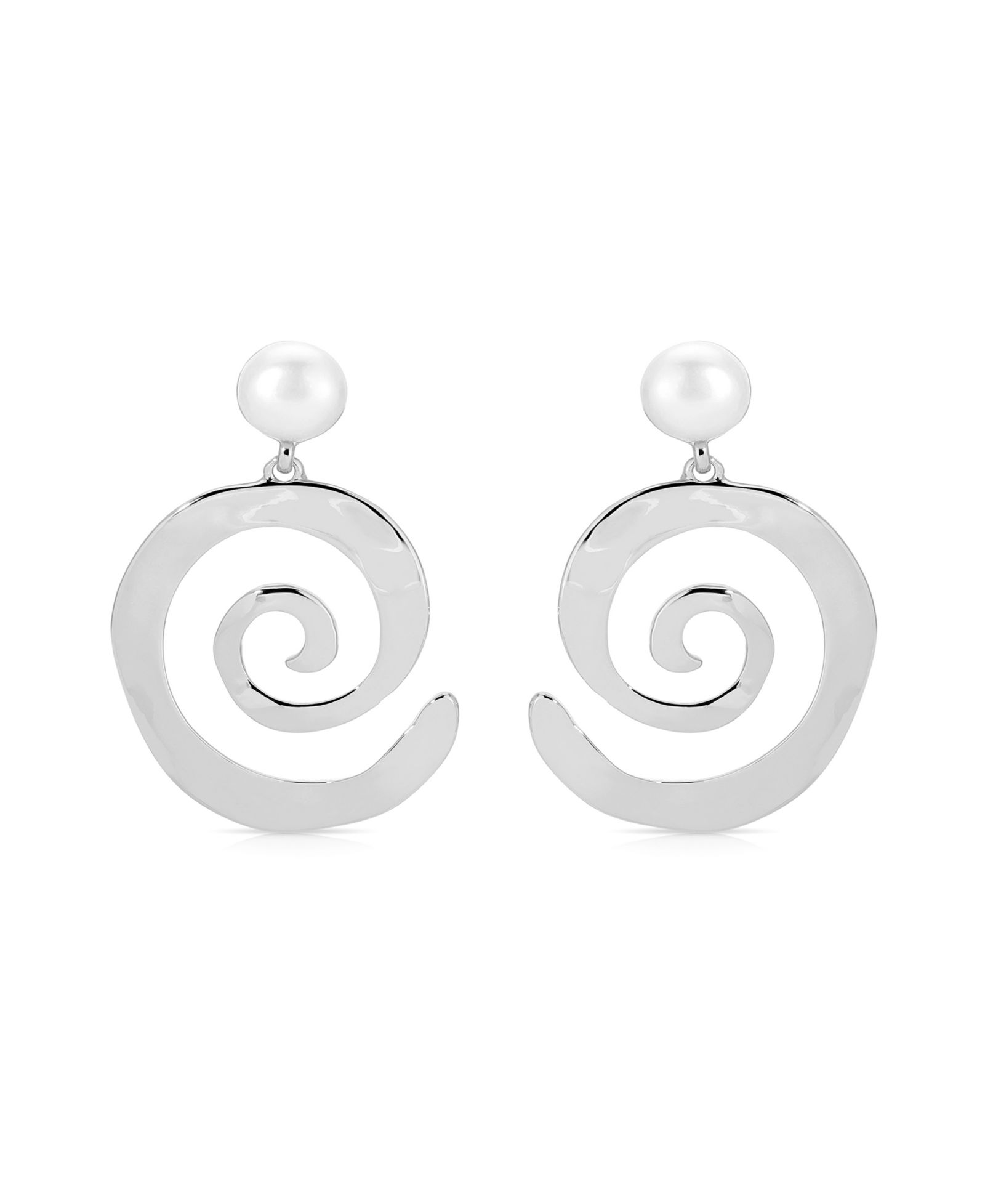 Серьги Ettika Aura Swirl с перламутром