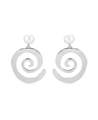 Серьги Ettika Aura Swirl с перламутром