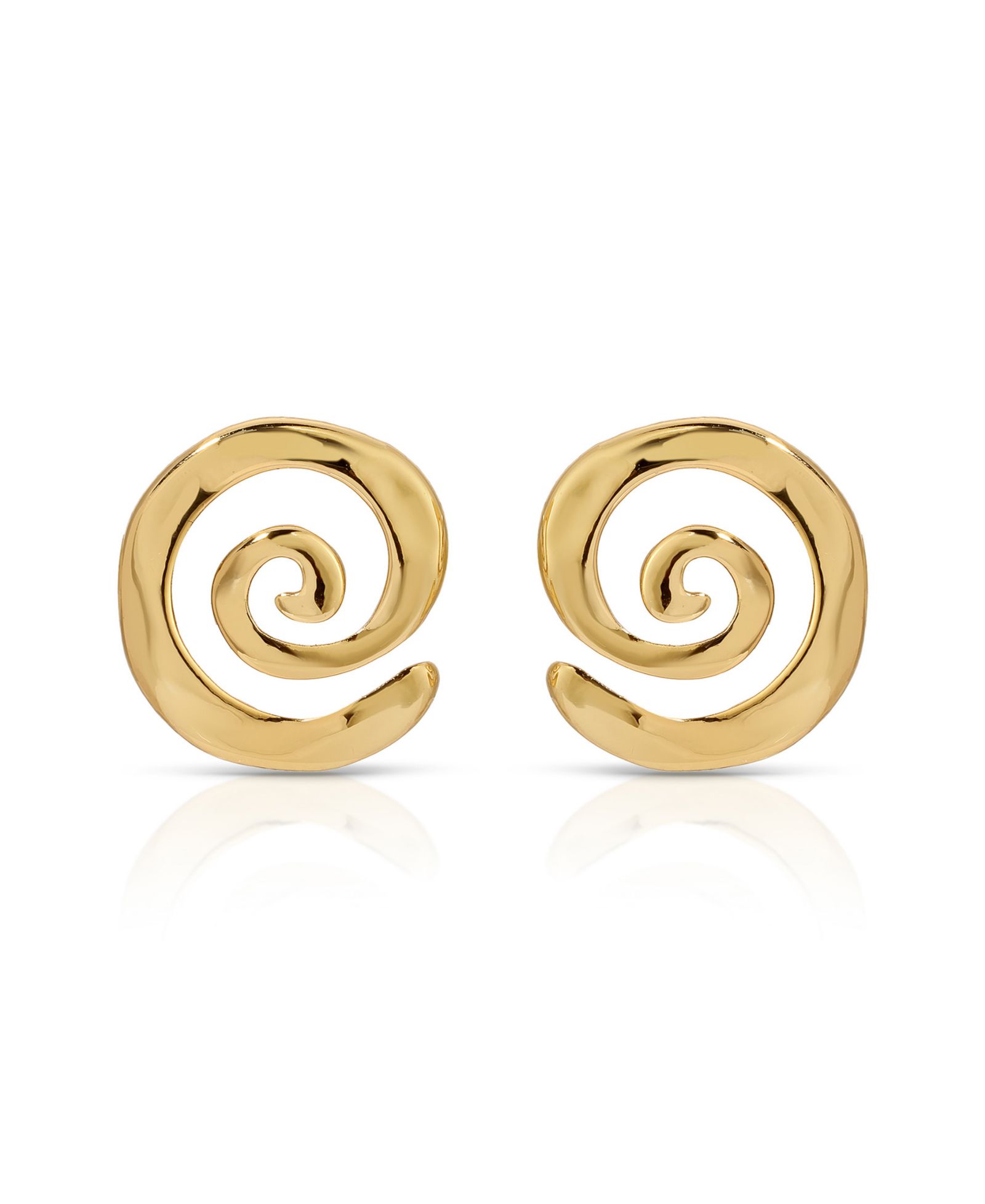 Ettika Aura Swirl Stud Earrings
