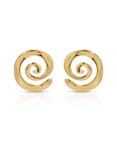 Ettika Aura Swirl Stud Earrings