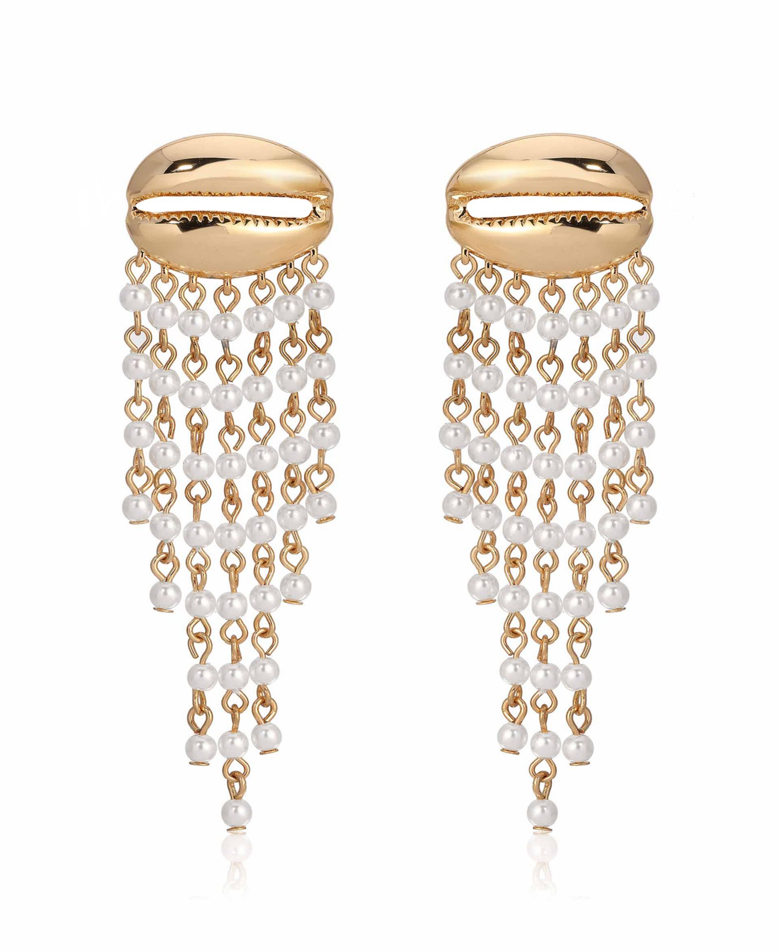 Ettika Mykonos Shell Dangle Earrings
