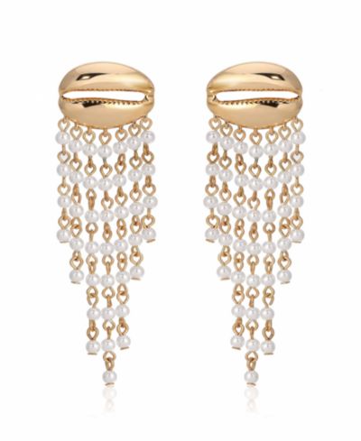 Ettika Mykonos Shell Dangle Earrings