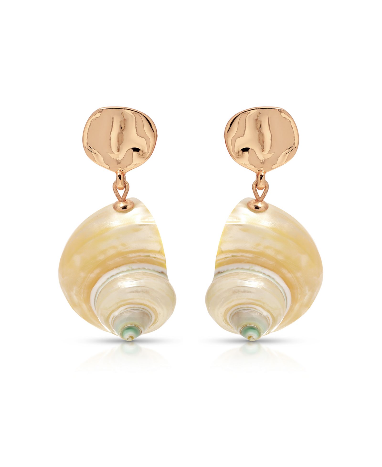 Серьги-подвески Ettika Sunken Treasure Shell Drop