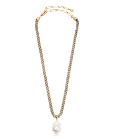 Ettika Freshwater Token Pendant Necklace