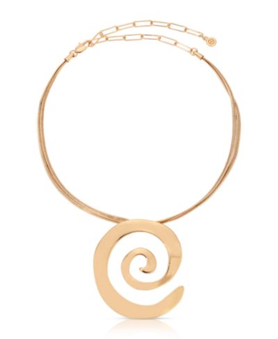 Ettika Aura Swirl Pendant Necklace