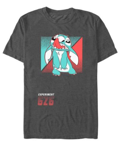 Lilo Stitch Мужская T-Shirt Experiment Stitch Short Sleeve