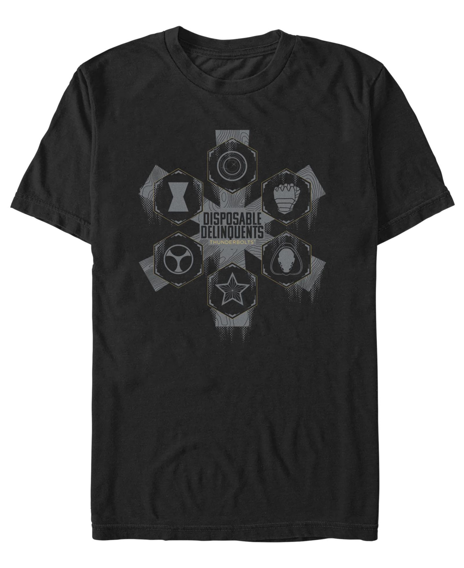 Fifth Sun Men's Disposable Delinquents Logos Short Sleeve T-Shirt
