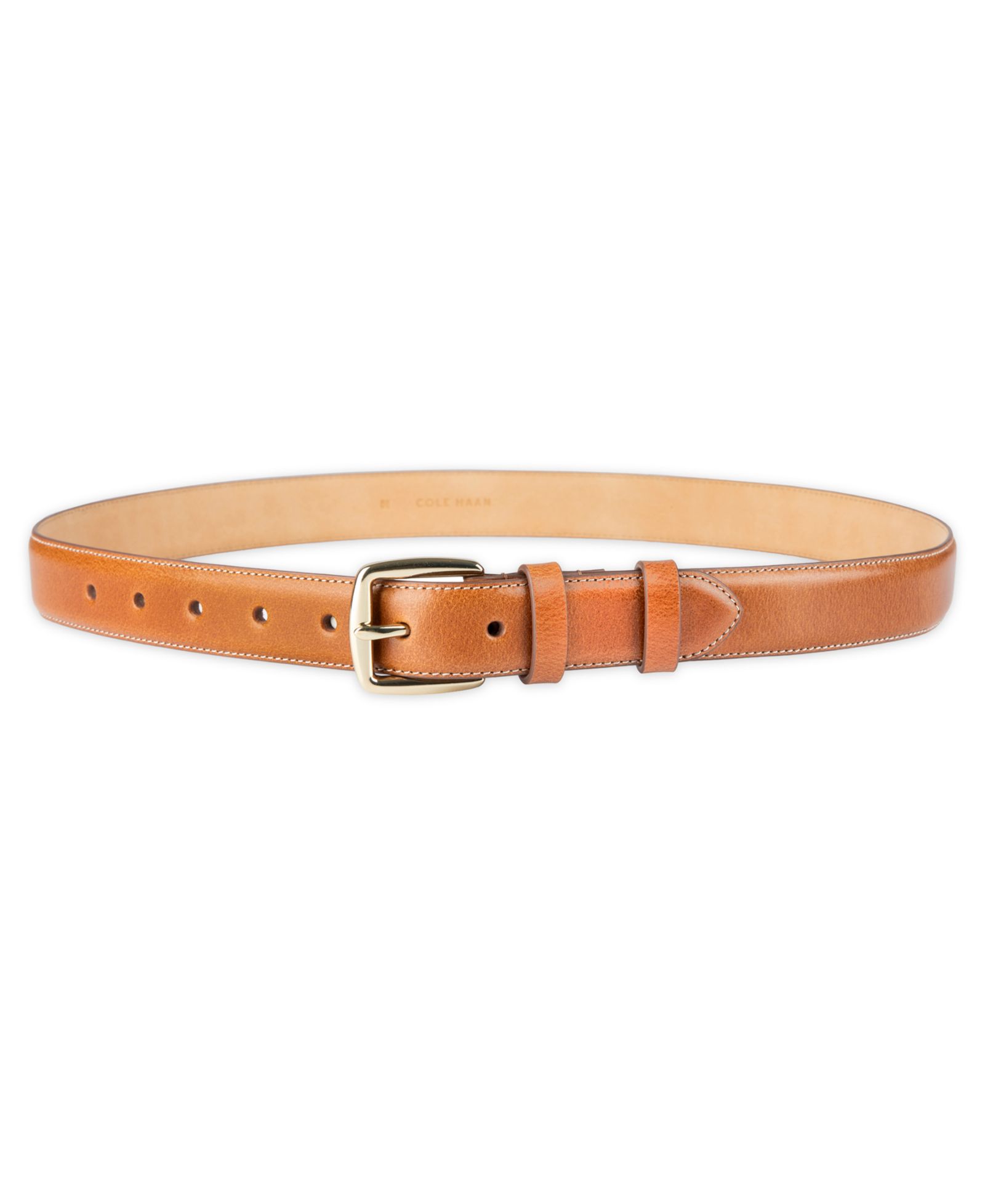 Cole Haan Женский кожаный ремень для брюк Classic Square Buckle