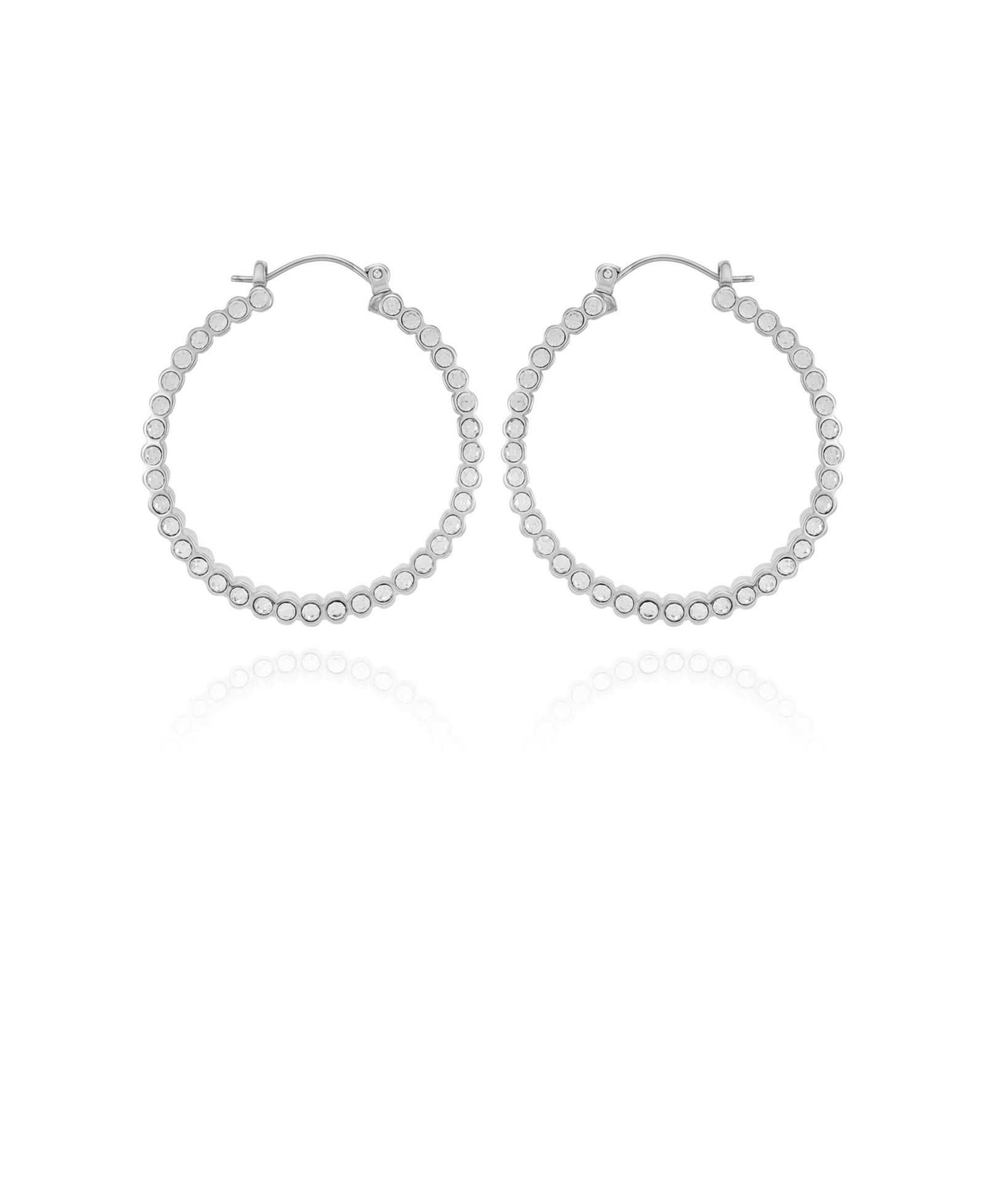 Серьги-кольца Vince Camuto Silver-Tone Textured