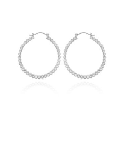 Серьги-кольца Vince Camuto Silver-Tone Textured