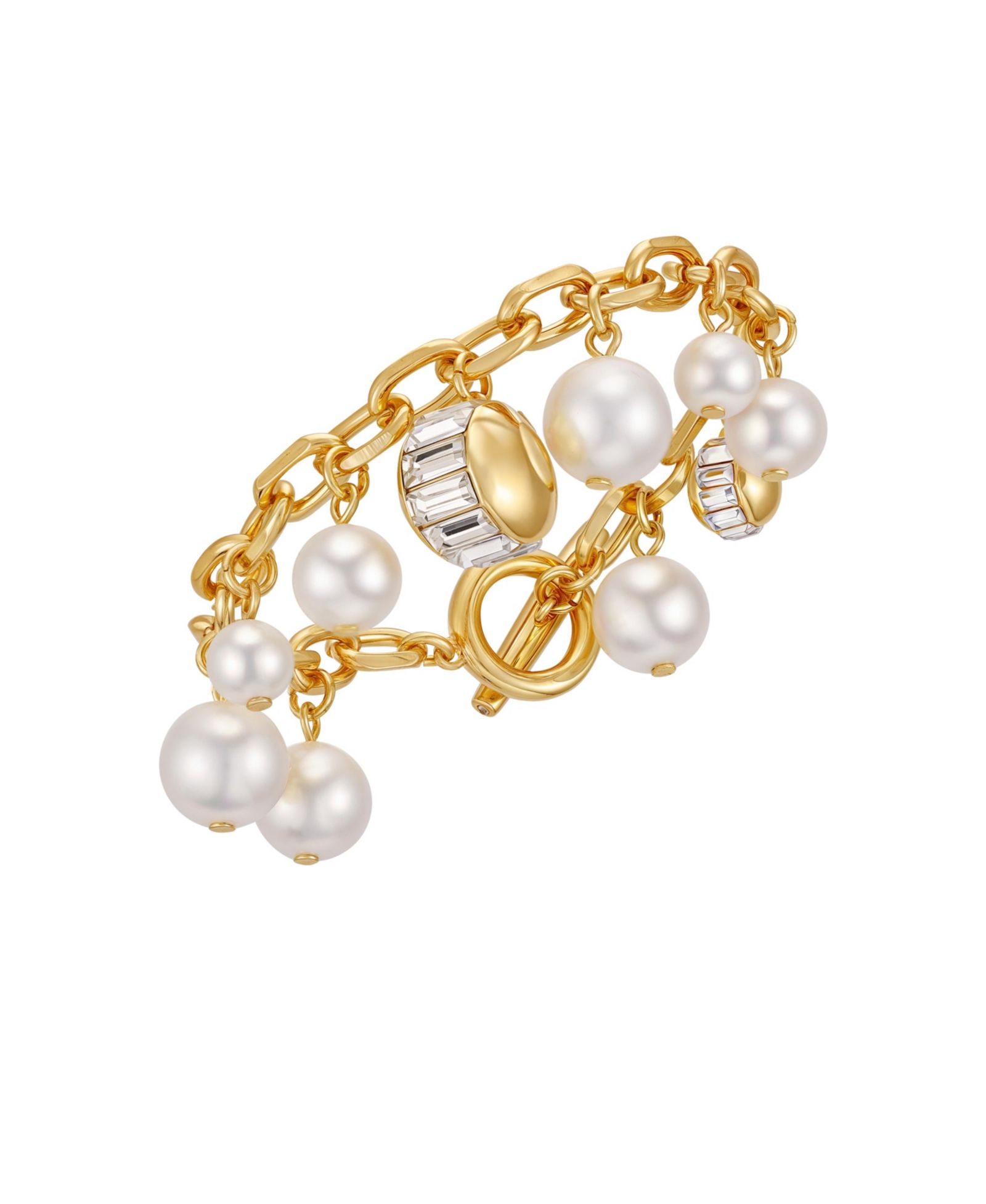 Браслет Vince Camuto Cultivated Pearl Crystal Charm