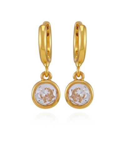 Vince Camuto серьги-кольца с цирконием
