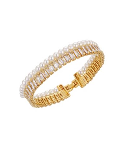 Vince Camuto Браслет с кристаллами и жемчугом Cultivated Pearl