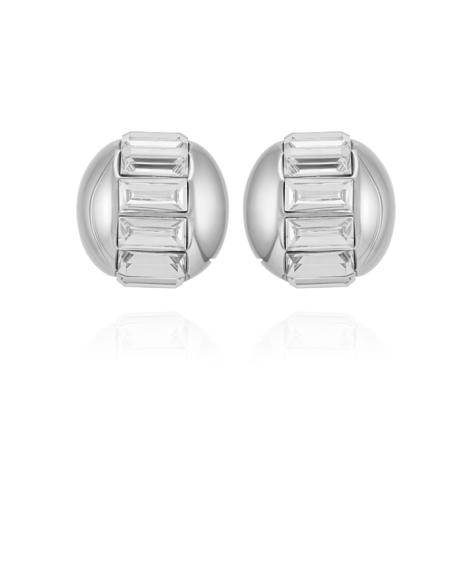 Vince Camuto Baguette Crystal Stud Earrings