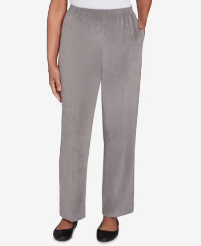 Женские брюки Alfred Dunner Classic Corduroy Elastic Waist Medium Length