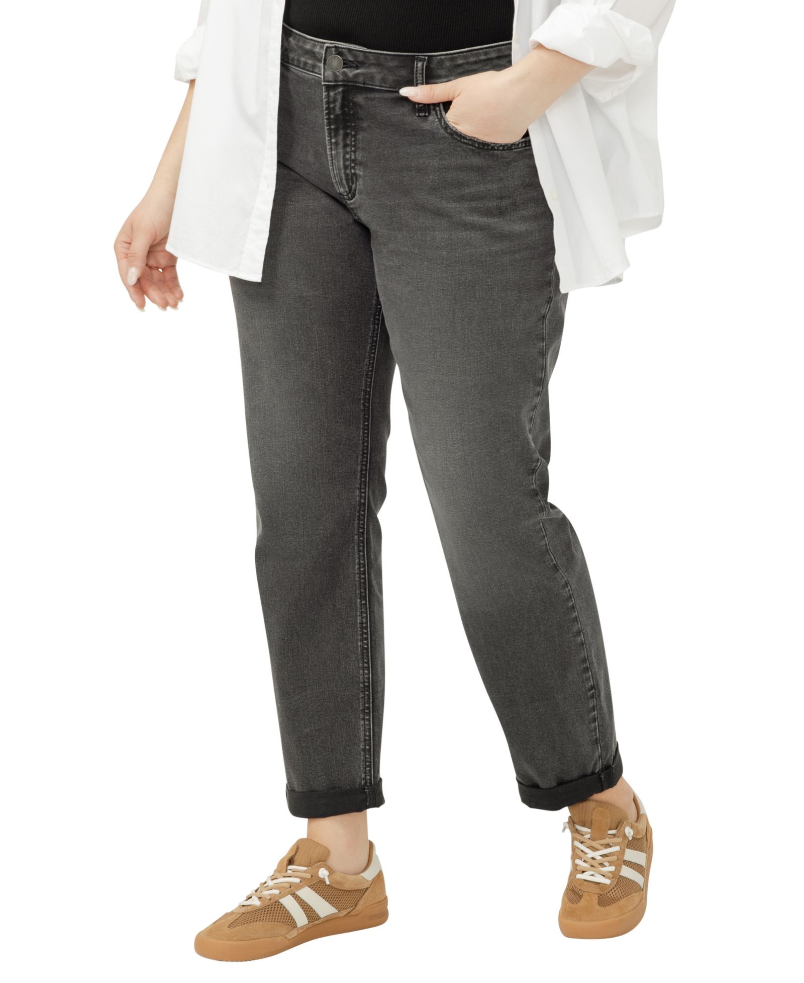 Silver Jeans Co. Джинсы Boyfriend Plus Size Slim Leg