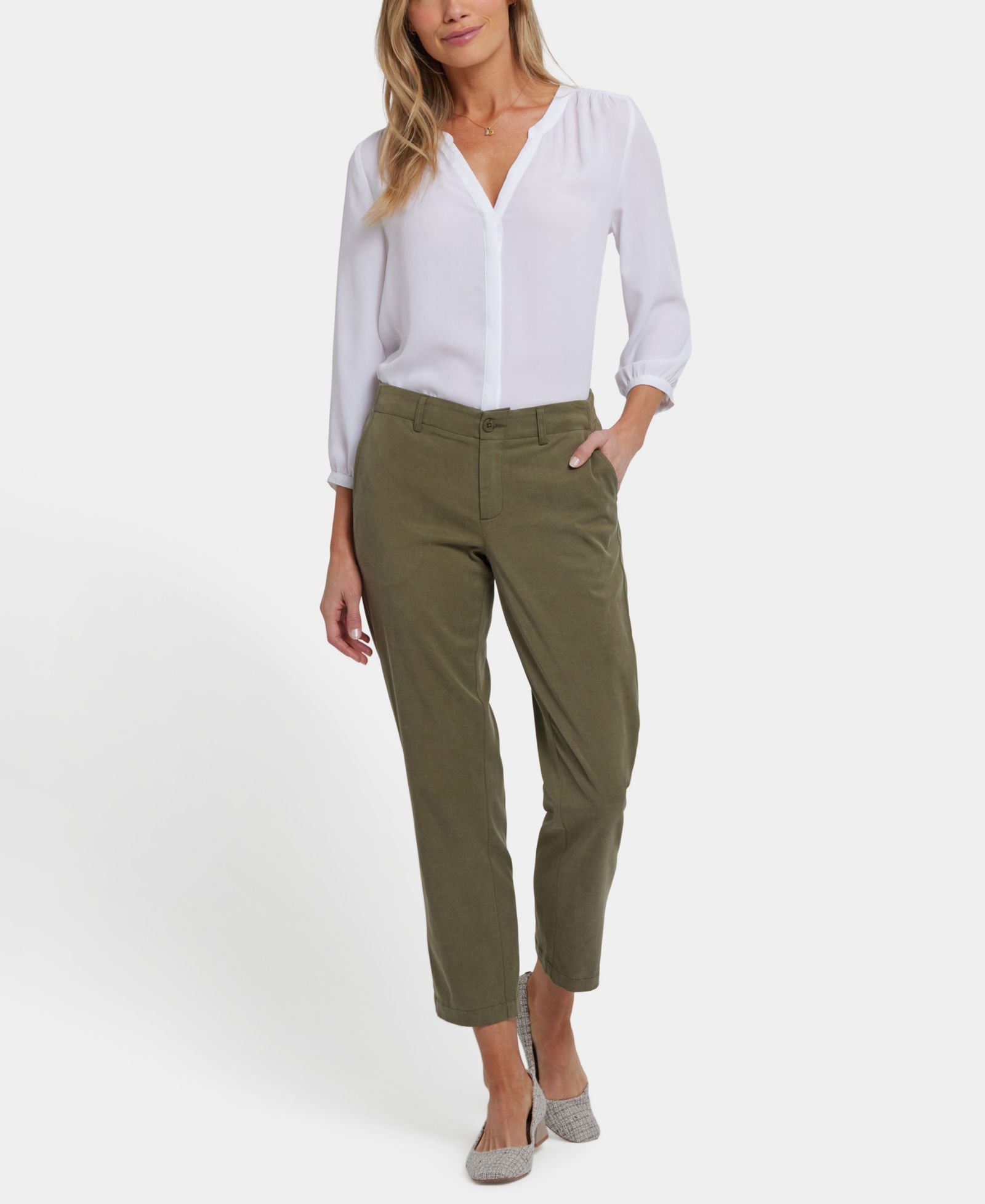 NYDJ Women's Easy-Fit Ankle Trouser Pull On Pants