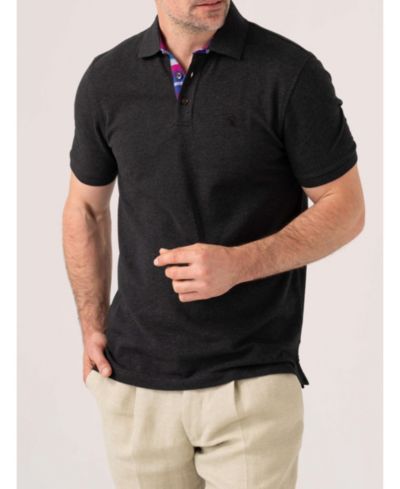 Koy Clothing Men's Pique Cotton Short Sleeve Polo Shirt
