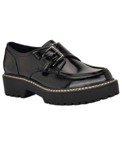 Calvin Klein Women's Saundee Buckle Lug Sole Loafers