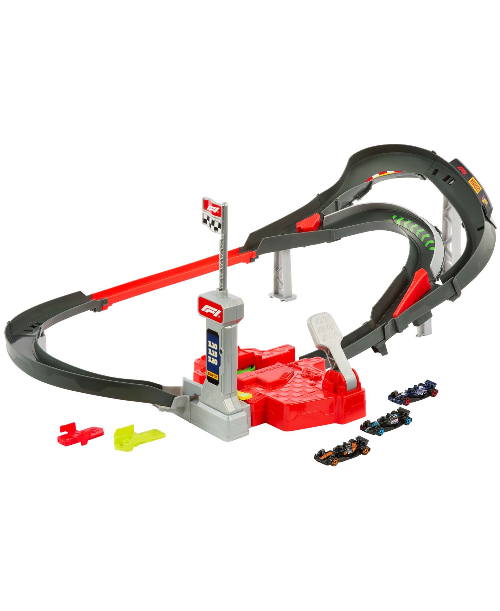 Hot Wheels Racing Formula 1 Sprint Race Circuit Track Set и гоночные автомобили