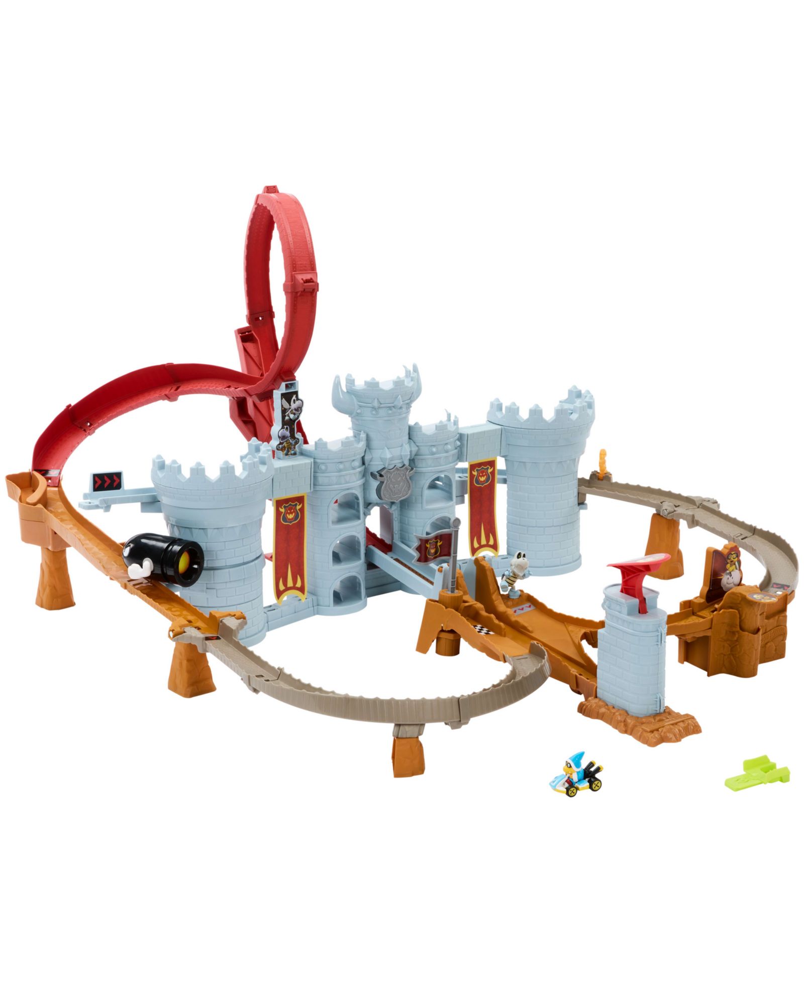 Hot Wheels Mario Kart Bowser's Castle набор трека и автомобиля