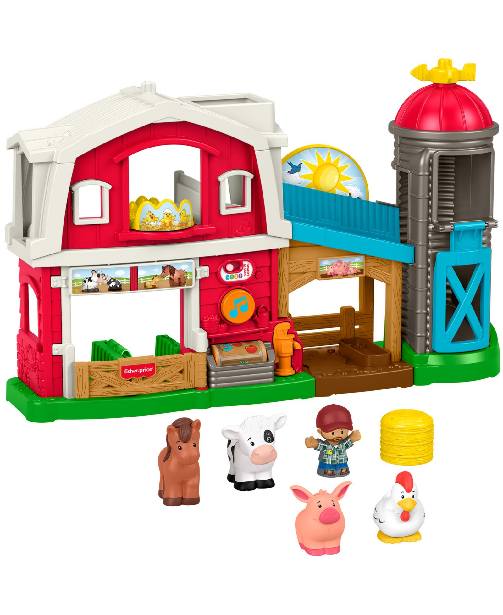 Little People игровой набор Caring Fun Animal Farm, 6 элементов