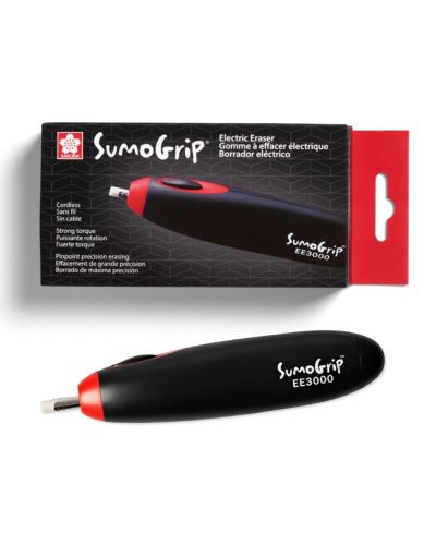 Sakura SumoGrip электрический ластик, черный