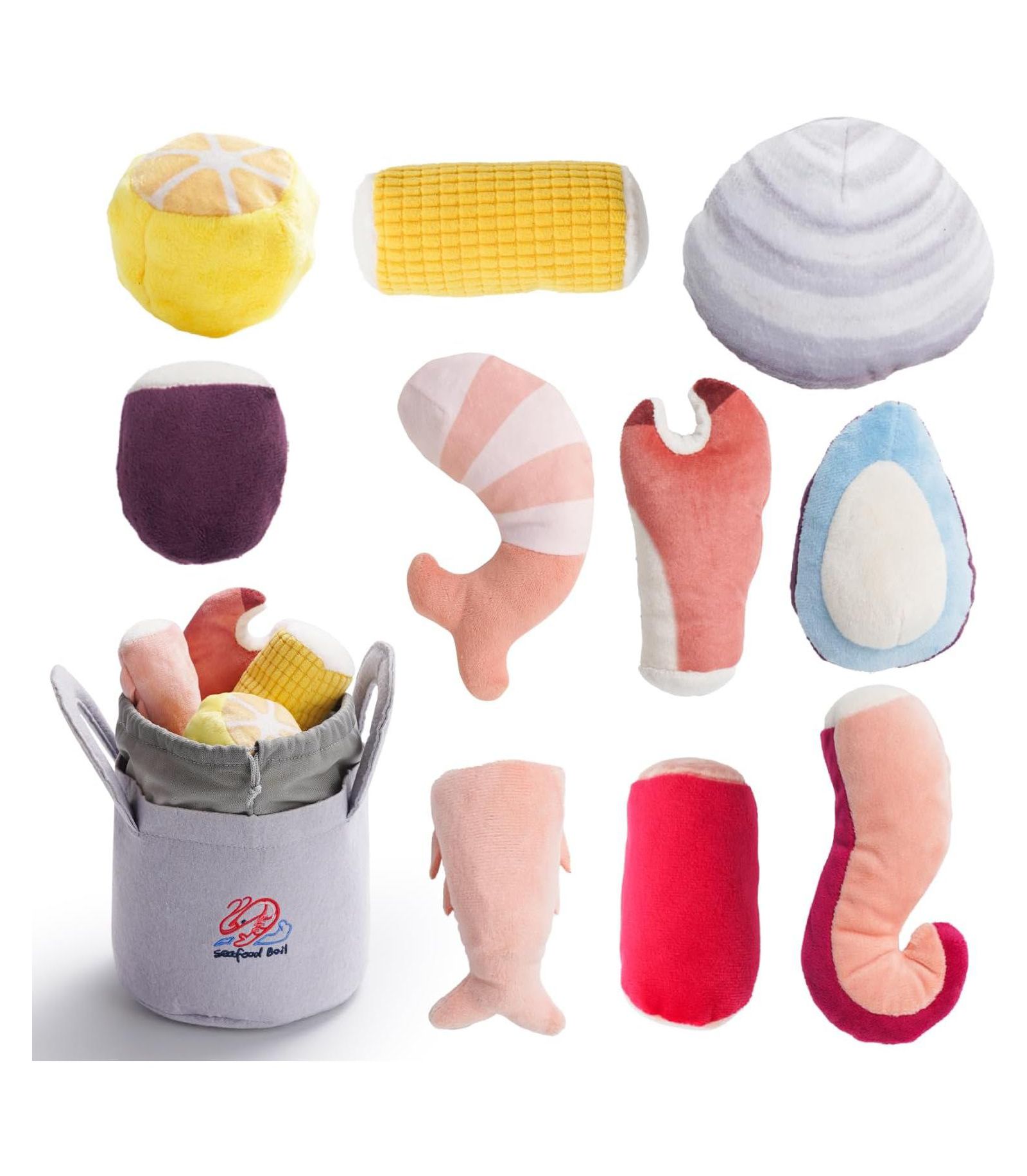 Nocciola Набор игрушек для собак Seafood Boil 10 PCS