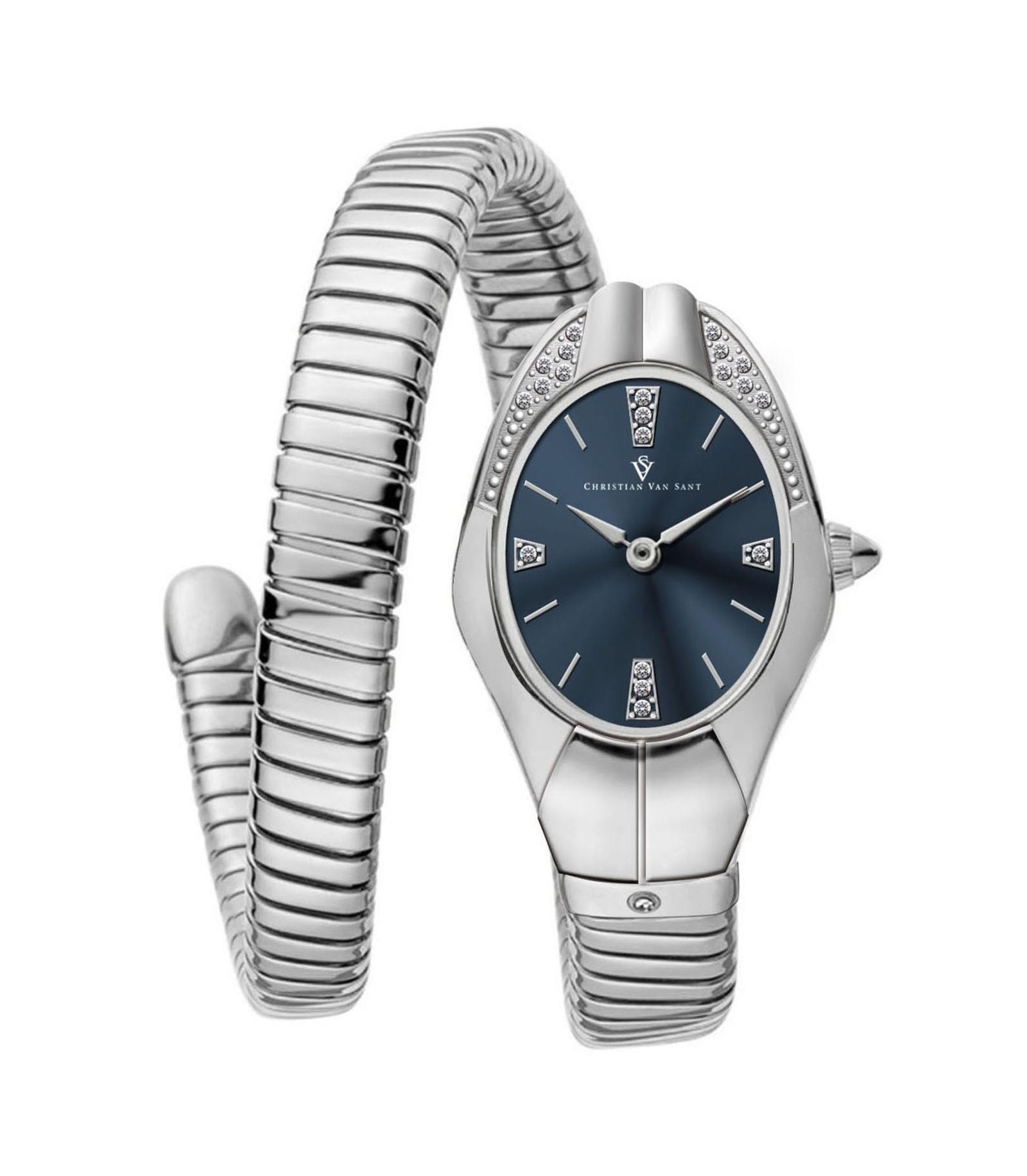 Christian Van Sant Women's Naga Blue Dial Watch - CV0882