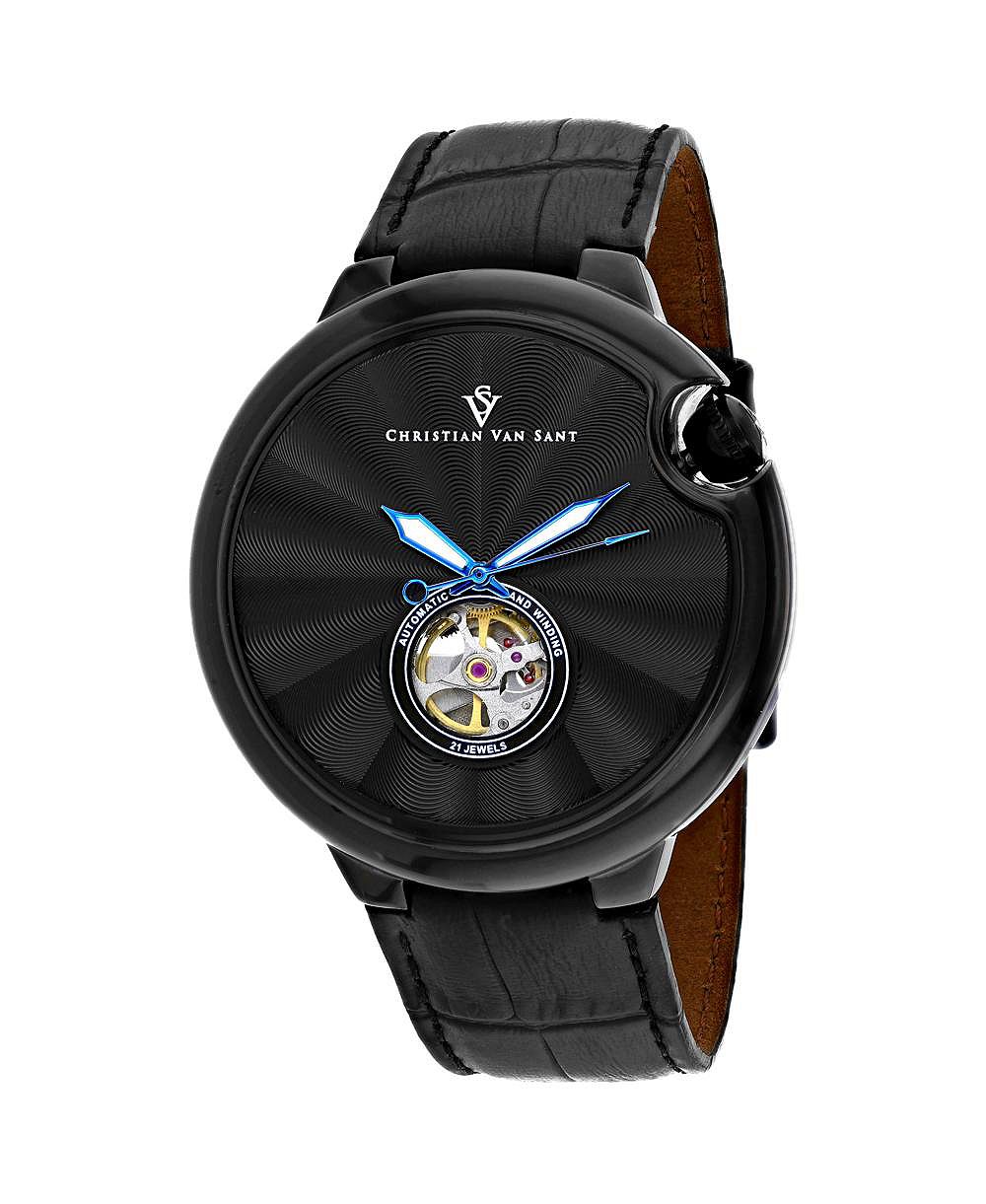 Christian Van Sant Men's Cyclone Automatic Black Dial Watch - CV0145