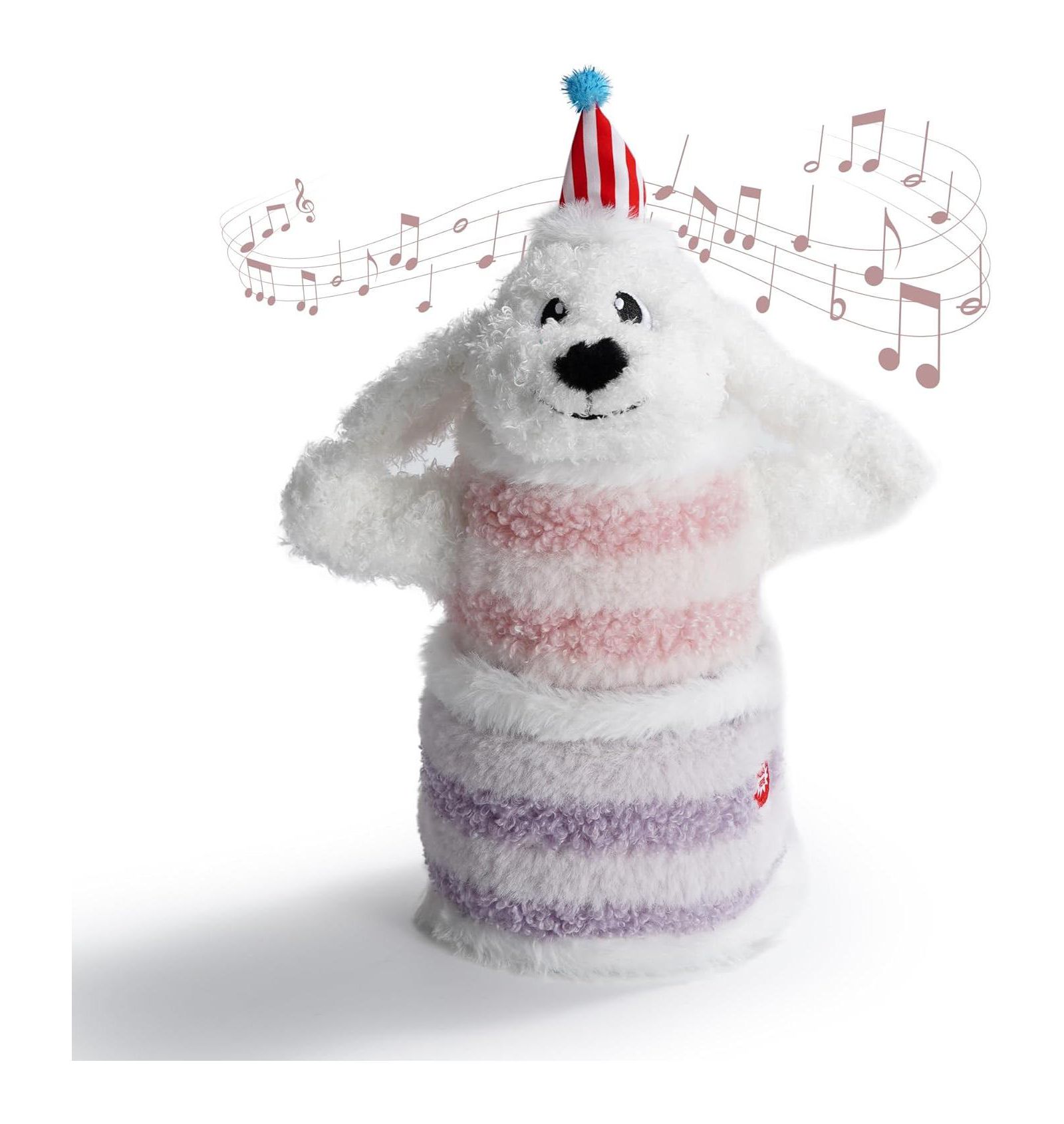 Игрушка для собак Fuzzwoof Birthday Cake, с функцией танца и пения песен на день рождения, интерактивная игрушка