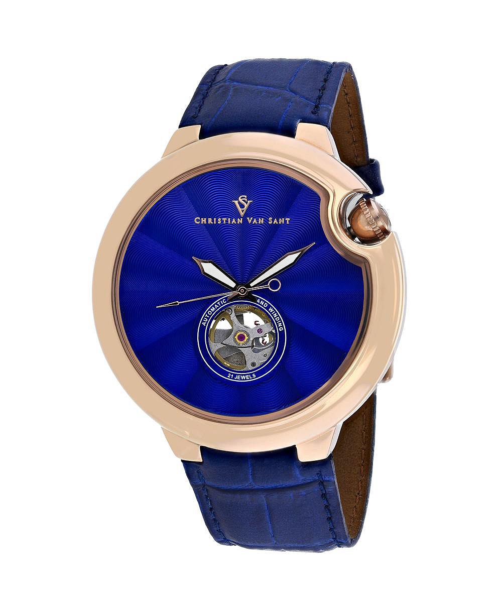 Christian Van Sant Men's Cyclone Automatic Blue Dial Watch - CV0143