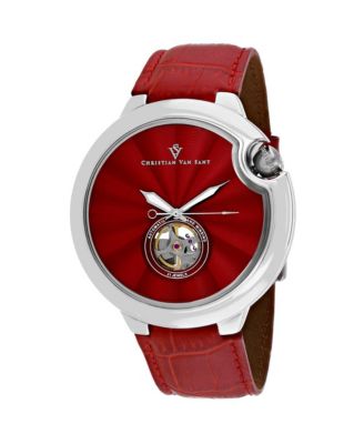 Мужские часы Christian Van Sant Cyclone Automatic Red Dial - CV0142