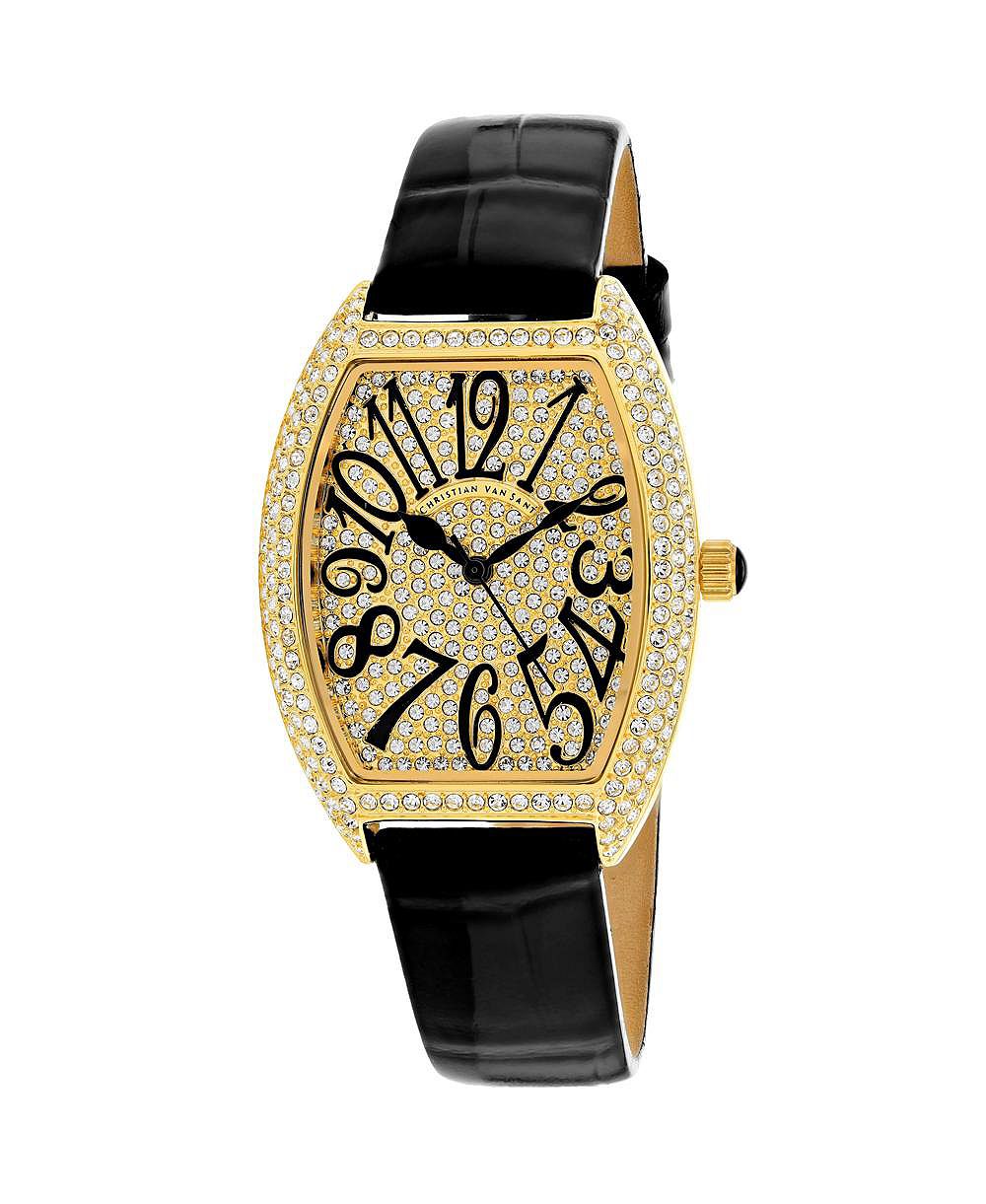 Christian Van Sant Women's Elegant Gold tone Dial Watch - CV4820