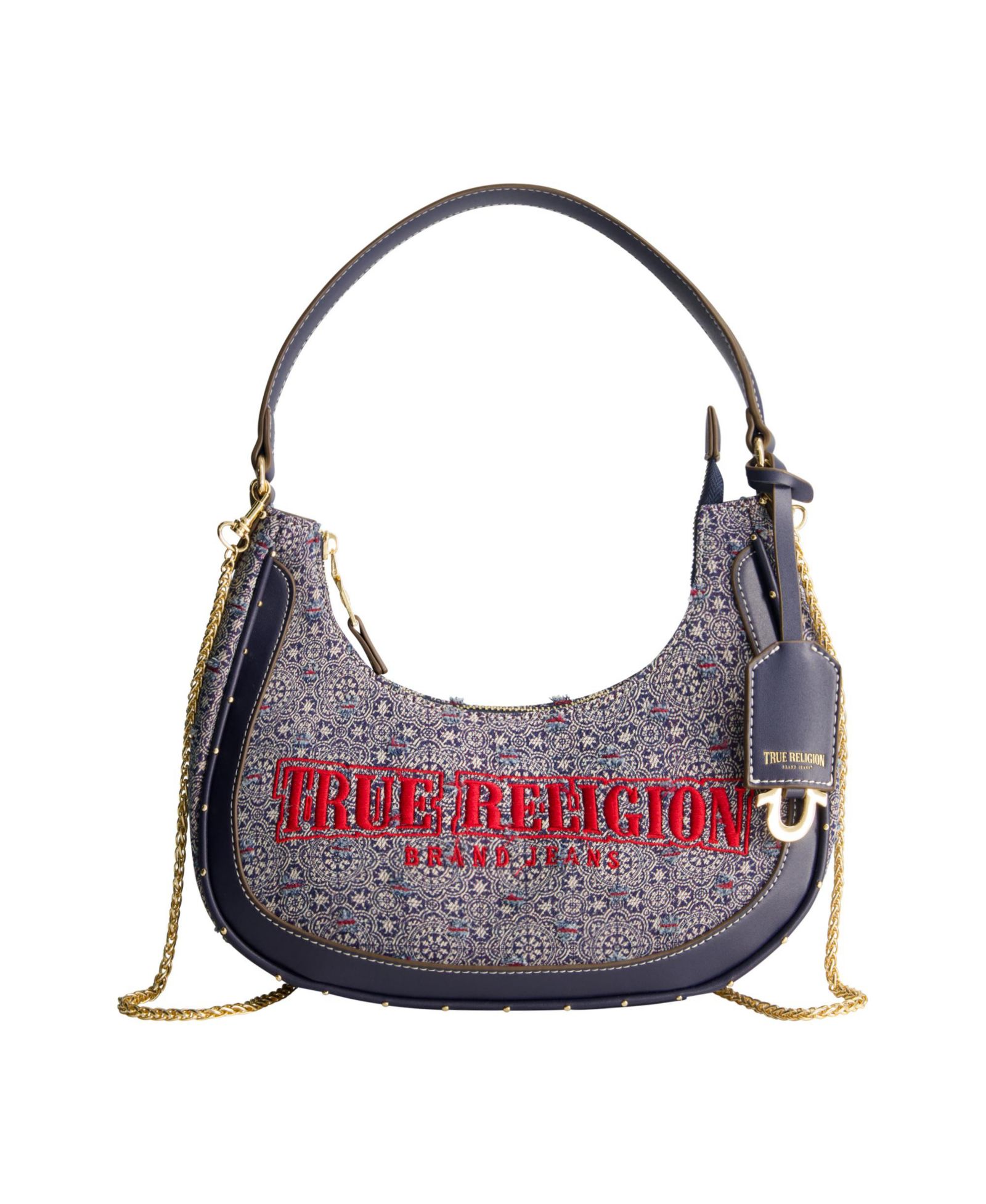 Сумка True Religion Striped Denim Small Hobo