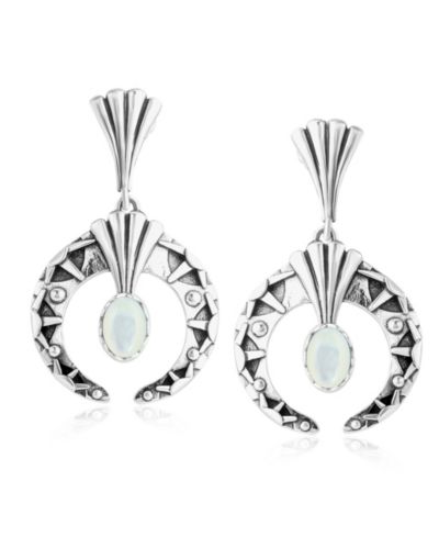 Серьги American West Jewelry Sterling Mother of Pearl Fritz Casuse Oval Gemstone Naja