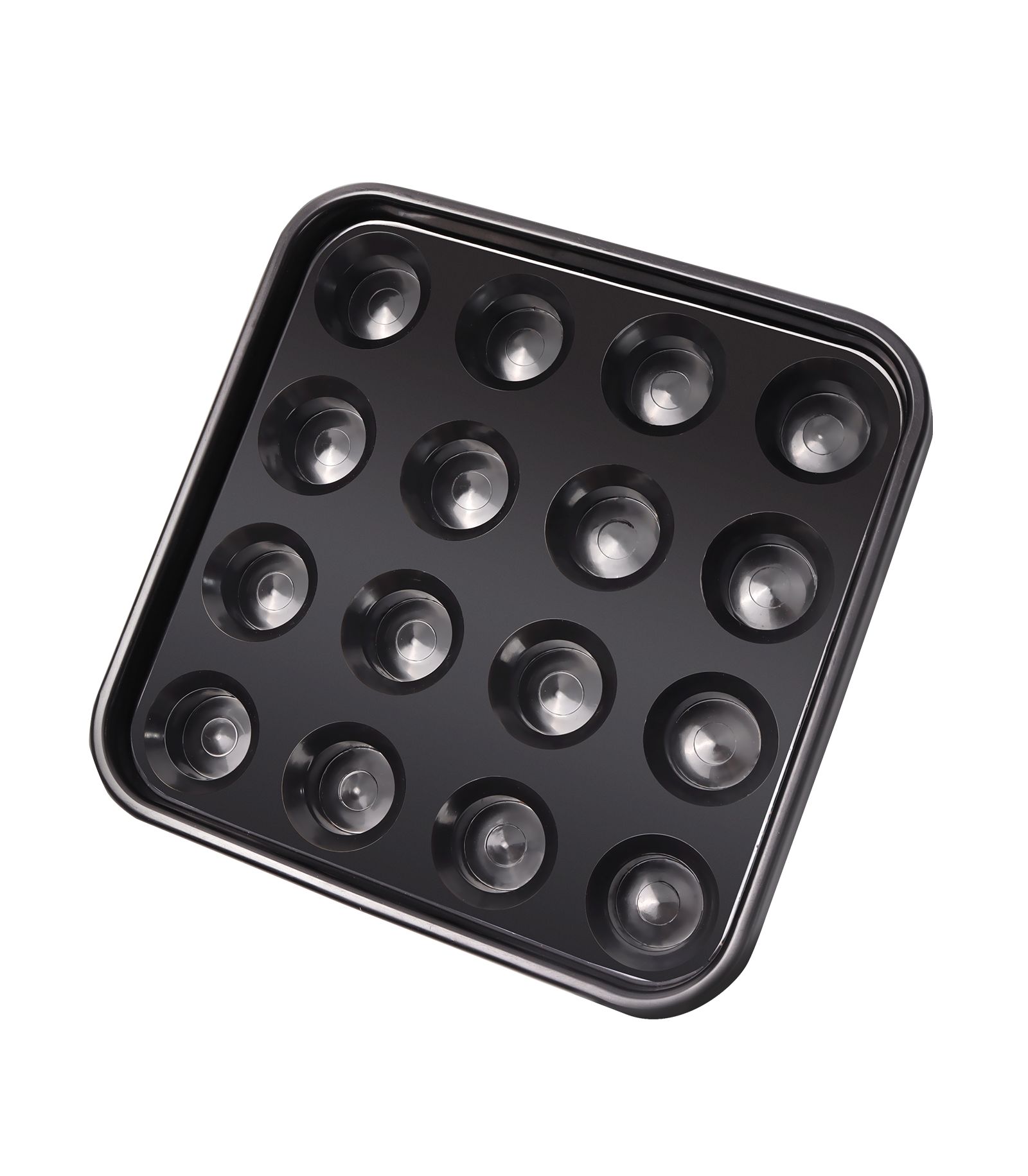 GSE Games & Sports Expert Black Plastic Billiard Ball Carrying Tray,  Pool Ball Storage Holder for 2.25-Inch Regulation Size Balls