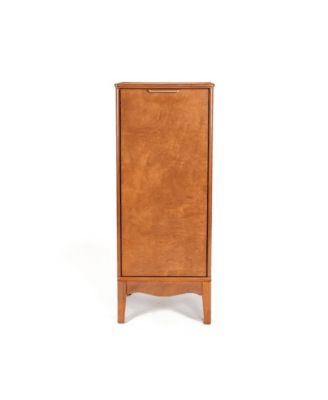 sumyeg Modern Bathroom Floor & Linen Cabinet with Adjustable Shelves and Antique Brass Hardware
