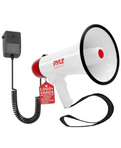 Портативный мегафон Pyle PMP48IR со встроенным аккумулятором, 40W