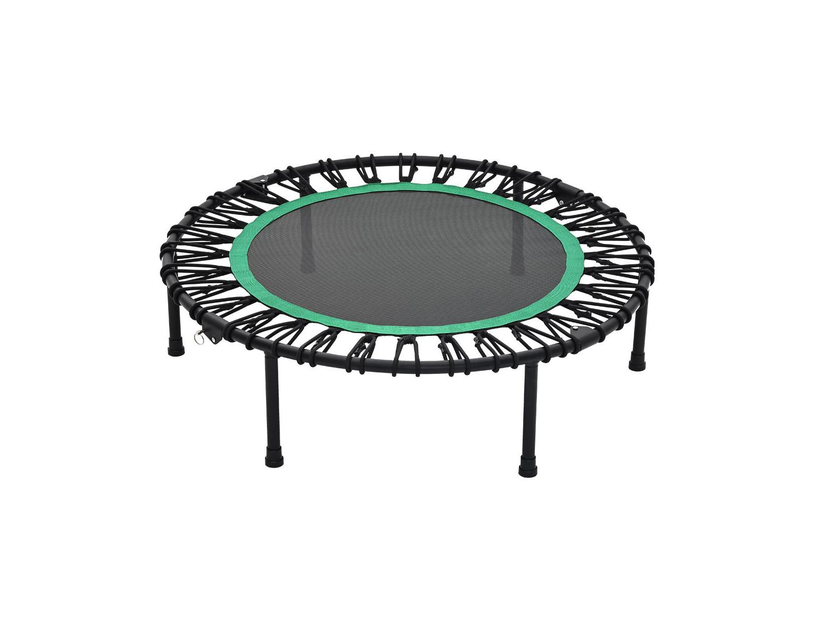 Батут Zenova Rebounder для взрослых с эластичными шнурами, портативный мини-батут для фитнеса без ручки