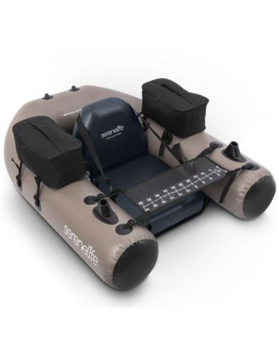 Inflatable Modular Fishing Kayak with Single-Action Hand Pump, Carry Bag, and Repair Kit