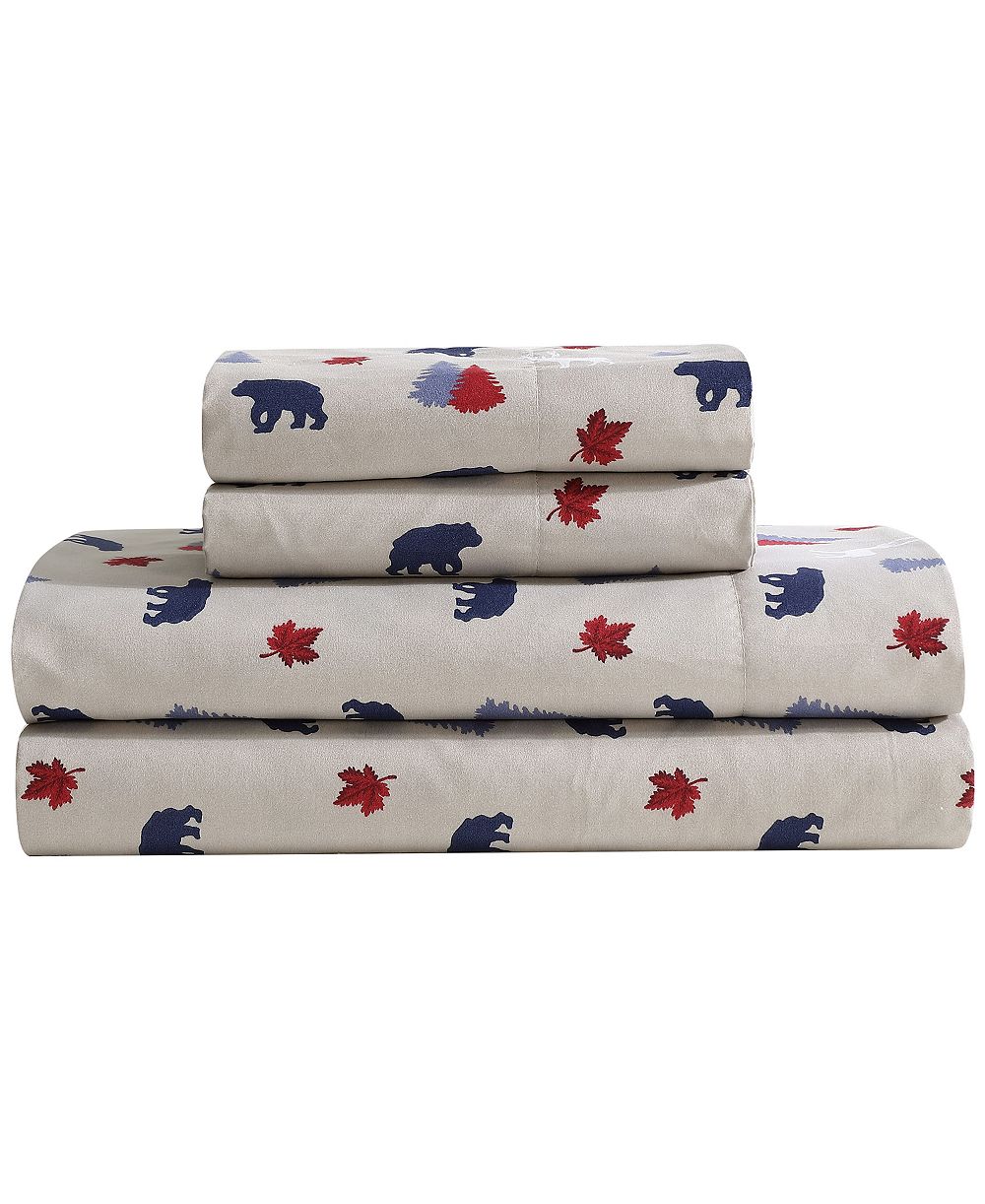Комплект из 4 простыней Beatrice Home Fashions Lodge 100-Thread Count Microfiber, Full