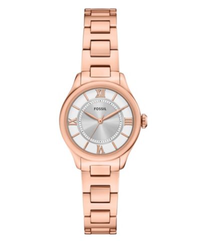 Женские часы Fossil Gilmore Three-Hand Rose Gold-Tone Stainless Steel, 28mm