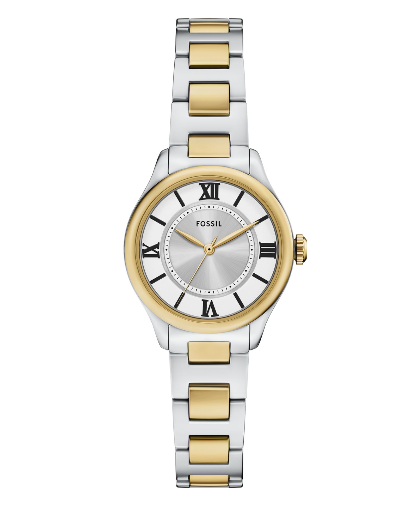 Женские часы Fossil Gilmore Three-Hand Two-Tone Stainless Steel, 28mm