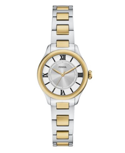 Женские часы Fossil Gilmore Three-Hand Two-Tone Stainless Steel, 28mm